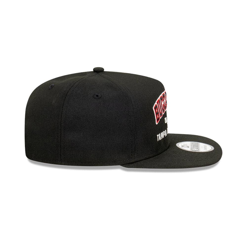 New Era Caps Tampa Bay Buccaneers New Era NFL Arch Script 9FIFTY OF A-Frame Snapback Hat - Black