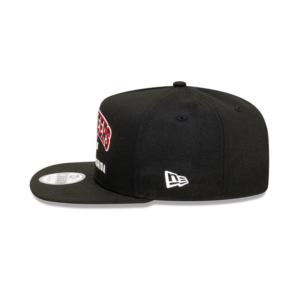 New Era Caps Tampa Bay Buccaneers New Era NFL Arch Script 9FIFTY OF A-Frame Snapback Hat - Black