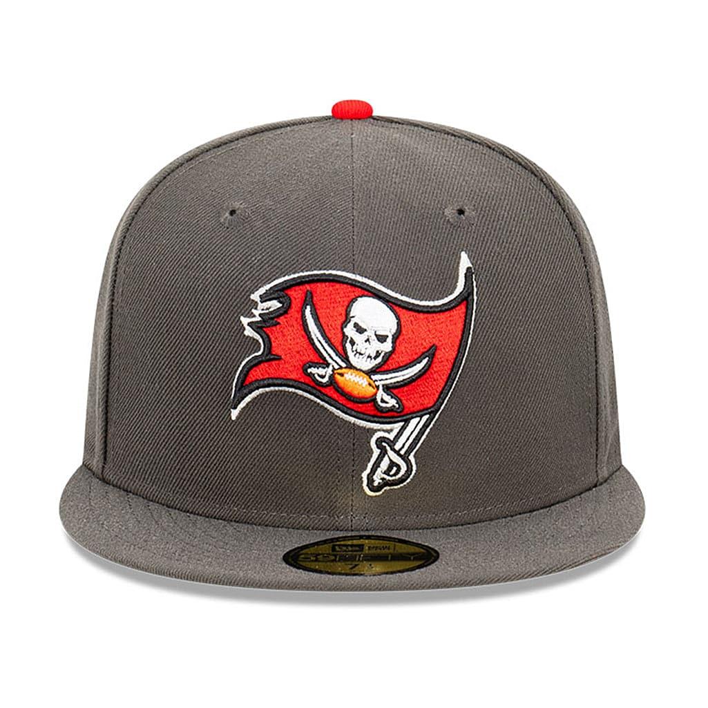 New Era Caps Tampa Bay Buccaneers New Era NFL Back Script 59FIFTY Fitted Hat - Pewter