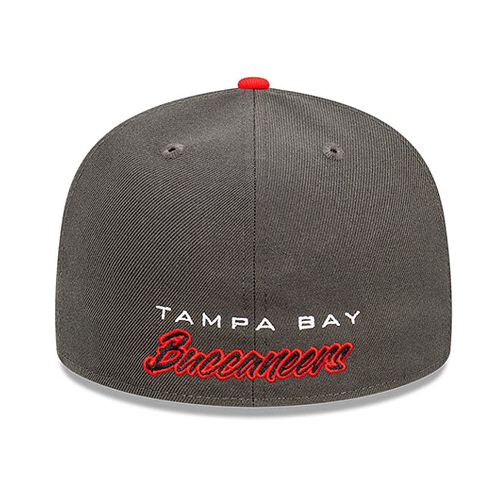 New Era Caps Tampa Bay Buccaneers New Era NFL Back Script 59FIFTY Fitted Hat - Pewter