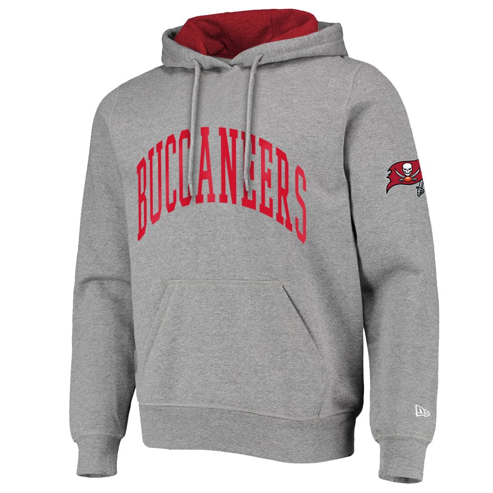 New Era Jumpers Tampa Bay Buccaneers New Era NFL Block Arch Hoodie Jumper - Heather Grey
