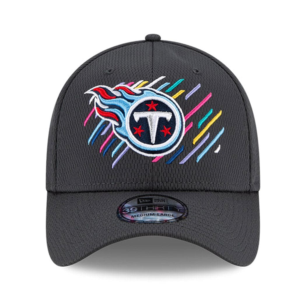 New Era Caps Tennessee Titans New Era NFL 2021 Crucial Catch 39THIRTY Flex Fit Hat - Steel