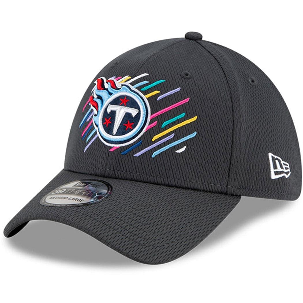 New Era Caps Tennessee Titans New Era NFL 2021 Crucial Catch 39THIRTY Flex Fit Hat - Steel