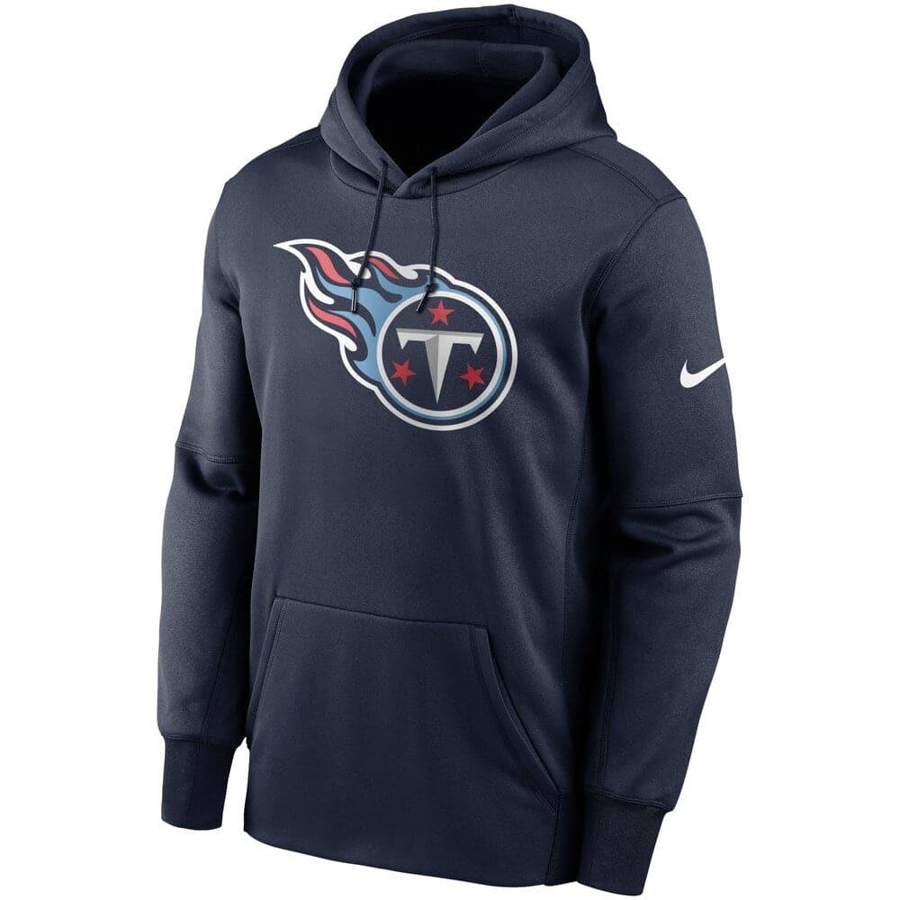 Nike Jumpers Tennessee Titans Nike NFL Prime Logo Therma Hoodie Jumper - Navy