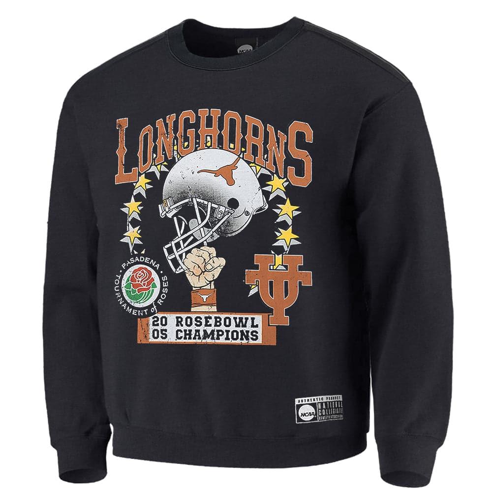 NCAA Branded Jumpers Texas Longhorns NCAA 05 Champs Vintage Crew Jumper - Vintage Black