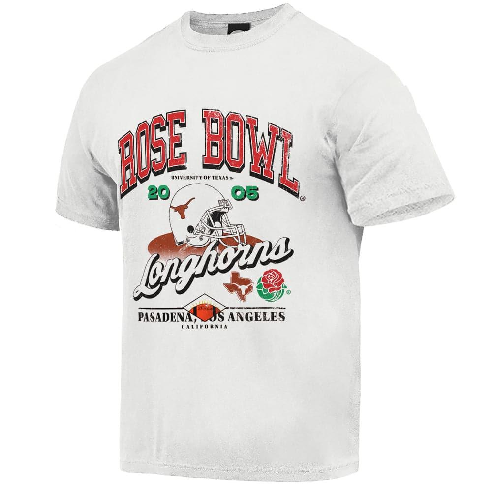 NCAA Branded T-Shirts Texas Longhorns NCAA 05 Rose Bowl Champs Vintage T-Shirt - Vintage White