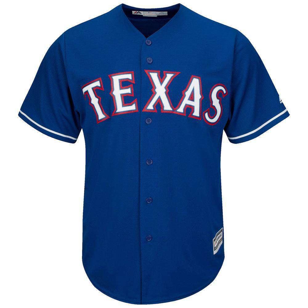 Majestic Athletic Jerseys S Texas Rangers Majestic MLB AC Cool Base Replica Jersey - Royal