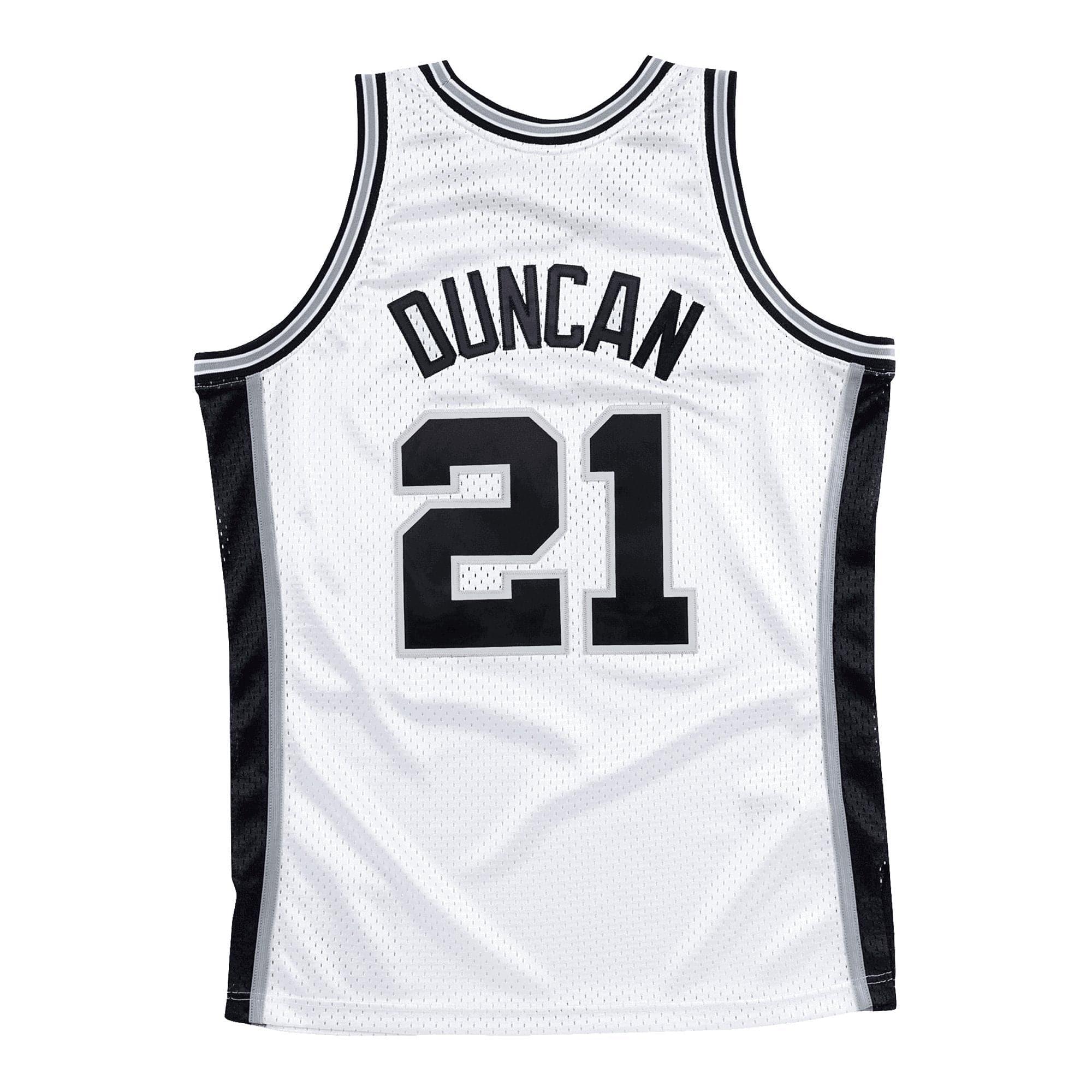 Mitchell And Ness Jerseys Tim Duncan San Antonio Spurs Mitchell & Ness NBA 98-99 Swingman Jersey - White