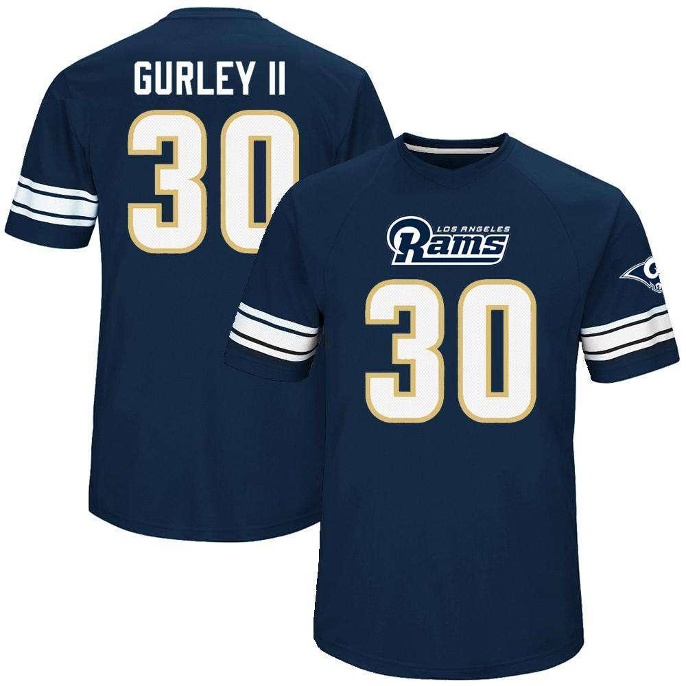 Majestic Athletic Jerseys XL Todd Gurley Los Angeles Rams Majestic NFL Hashmark Replica Jersey - Navy
