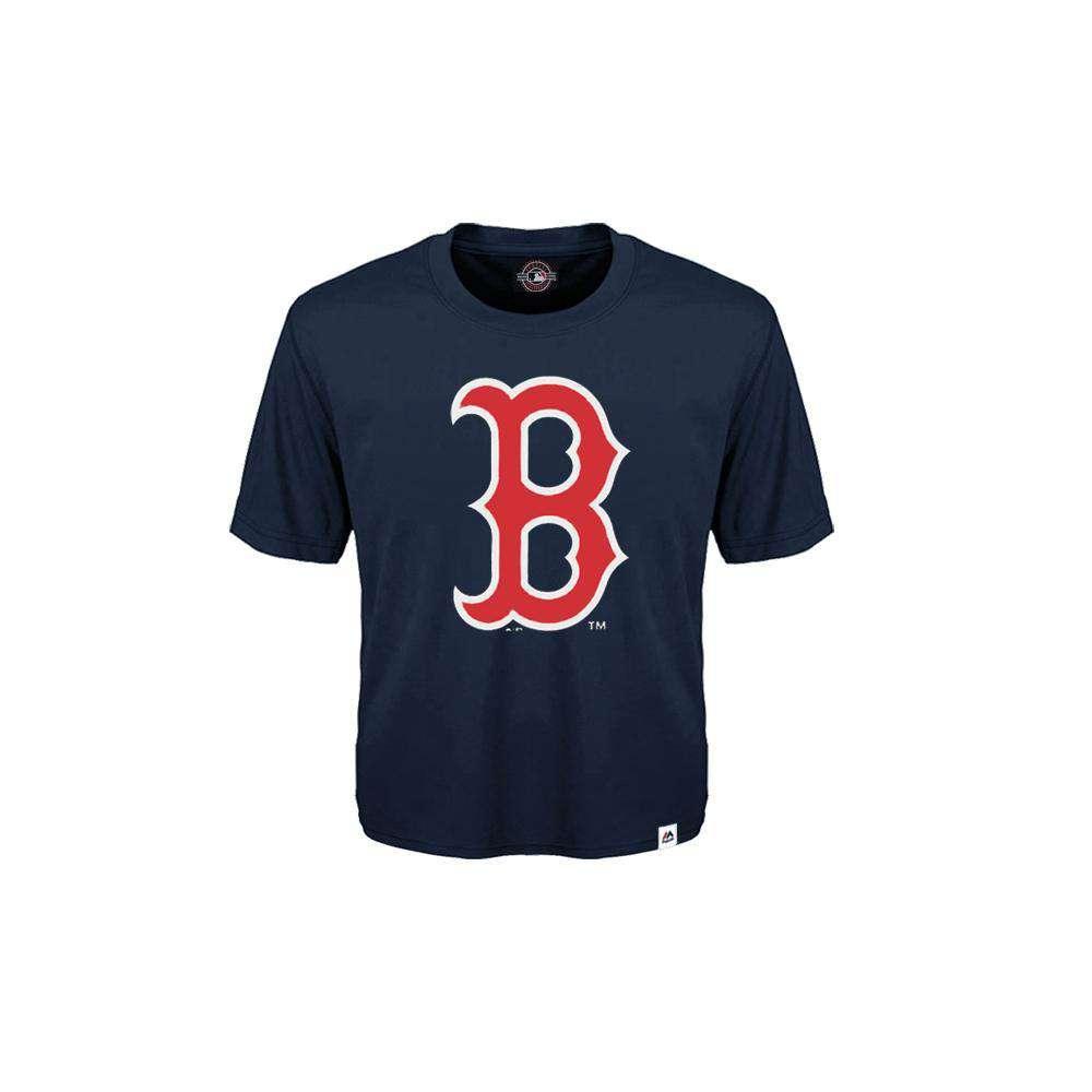 Majestic Athletic T-Shirts Toddler Boston Red Sox Majestic MLB Prism T-Shirt - Navy