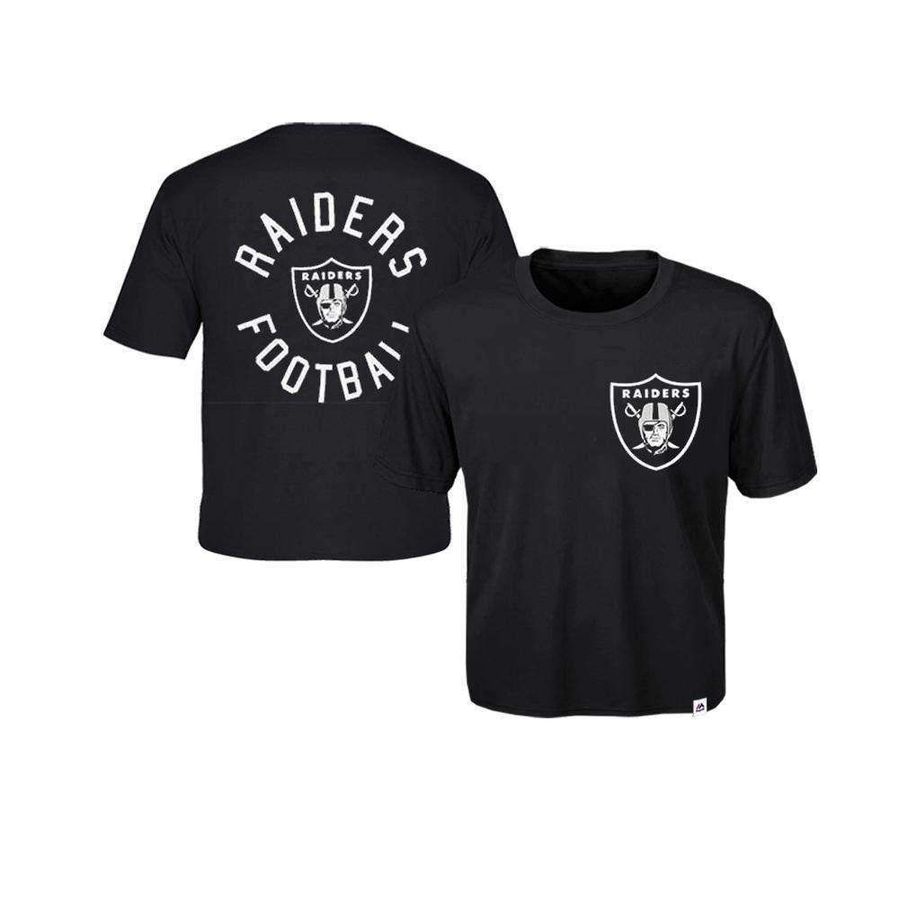 Majestic Athletic T-Shirts Toddler Oakland Raiders Majestic NFL Fasden T-Shirt - Black
