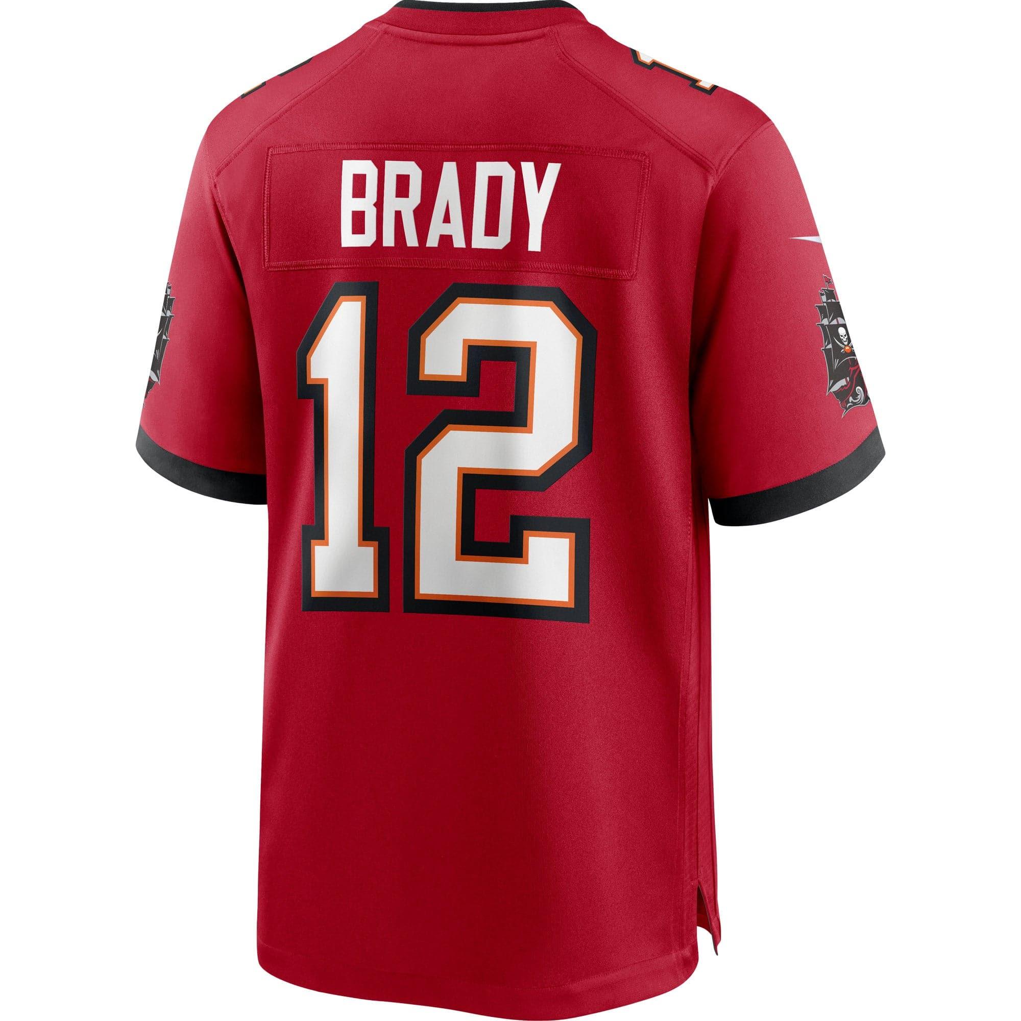 Nike Jerseys Tom Brady Tampa Bay Buccaneers Nike NFL Game Jersey - Red
