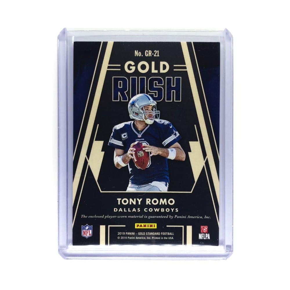 Panini Cards Tony Romo Dallas Cowboys 2019 Panini NFL Gold Rush Patch 185/199 Card
