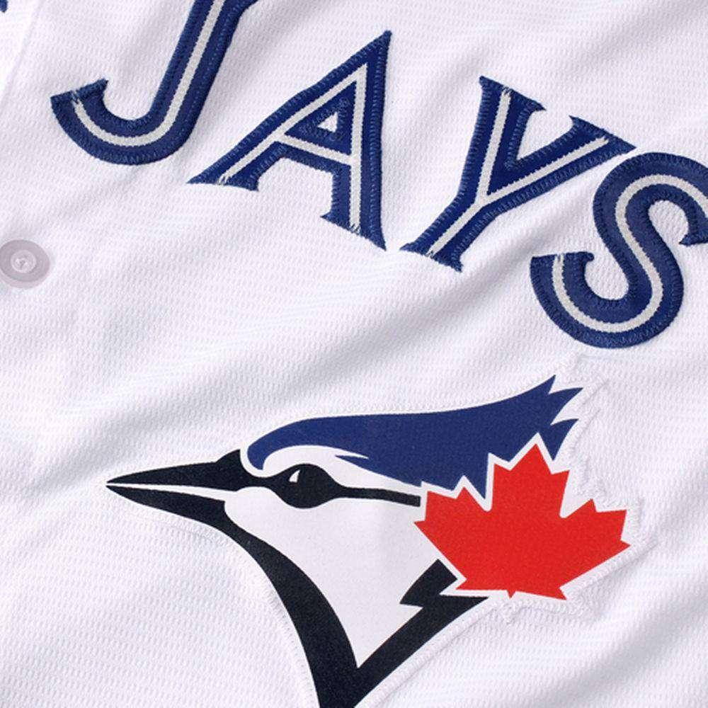 Majestic Athletic Jerseys Toronto Blue Jays Majestic MLB AC Cool Base Replica Jersey - White