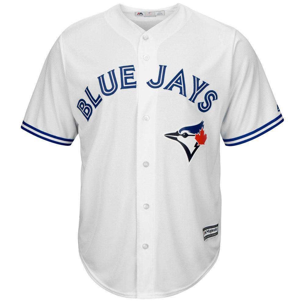 Majestic Athletic Jerseys Toronto Blue Jays Majestic MLB AC Cool Base Replica Jersey - White