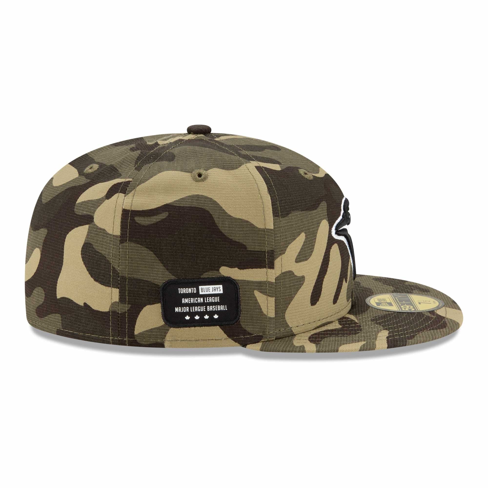 New Era Caps Toronto Blue Jays New Era MLB 2021 Armed Forces 59FIFTY Fitted Hat - Camo