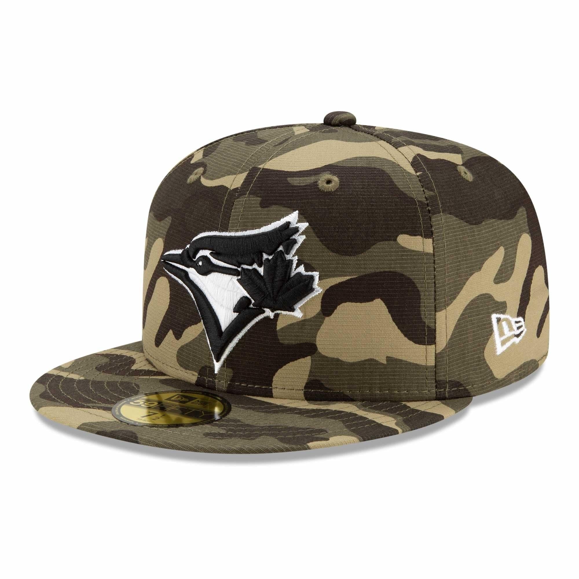 New Era Caps Toronto Blue Jays New Era MLB 2021 Armed Forces 59FIFTY Fitted Hat - Camo