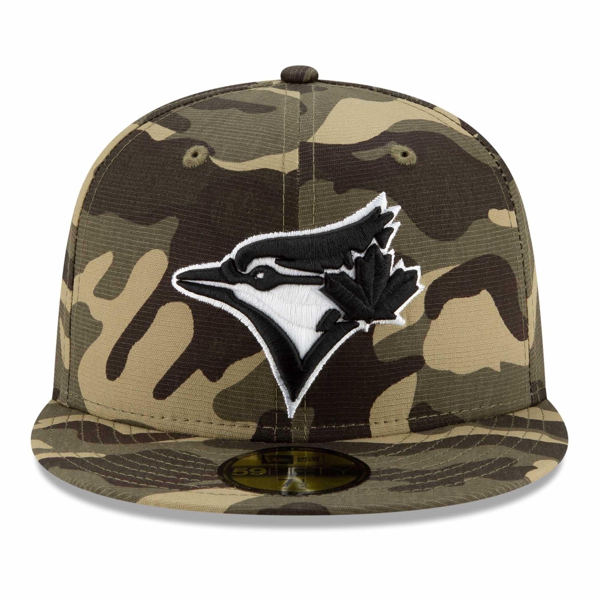New Era Caps Toronto Blue Jays New Era MLB 2021 Armed Forces 59FIFTY Fitted Hat - Camo