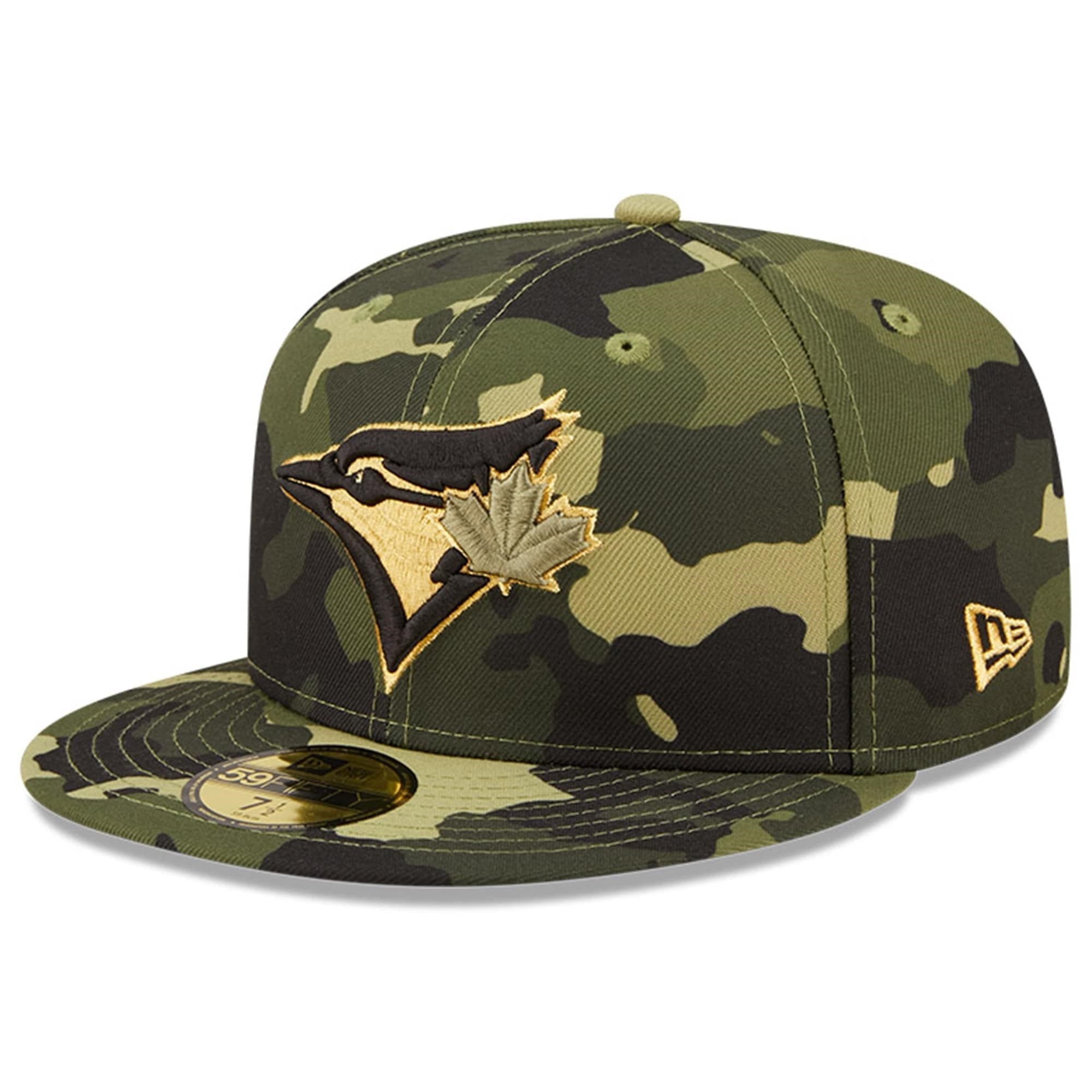New Era Caps Toronto Blue Jays New Era MLB 2022 Armed Forces 59FIFTY Fitted Hat - Camo