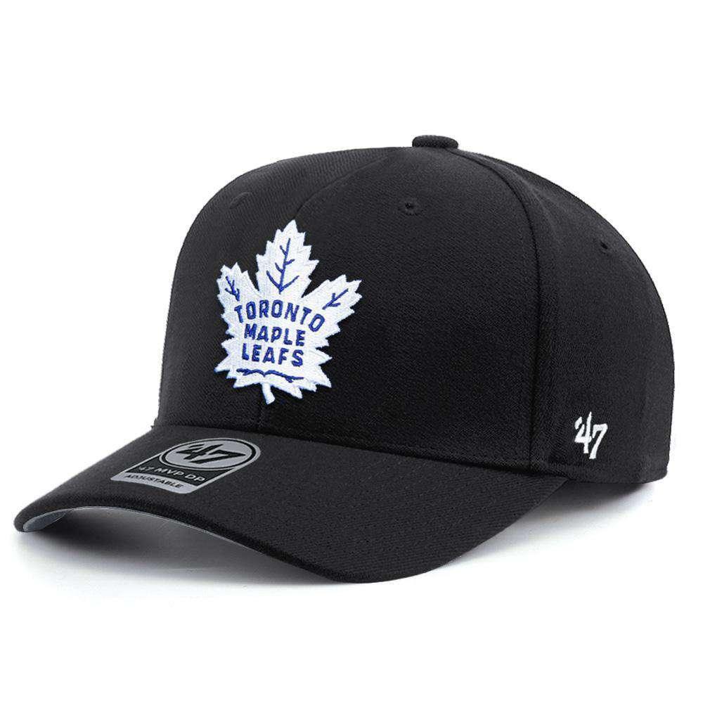 47 Brand Caps Toronto Maple Leafs '47 NHL Audible DB Pre-Curved Snapback Hat - Black
