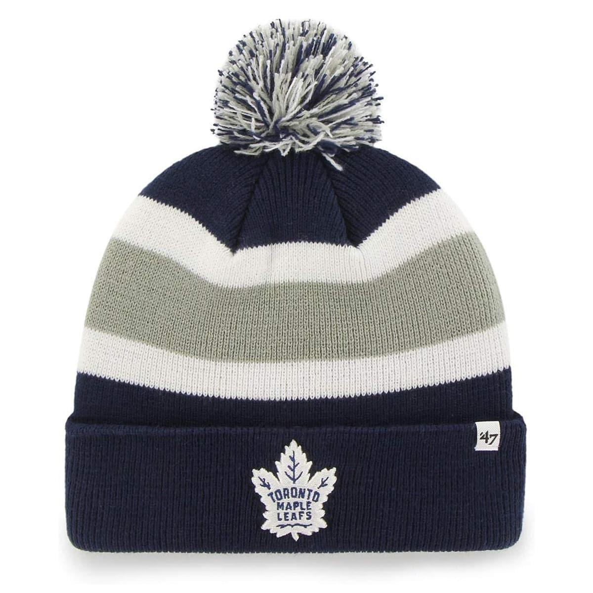 47 Brand Beanies Toronto Maple Leafs '47 NHL Breakaway Pom Knit Beanie - Navy