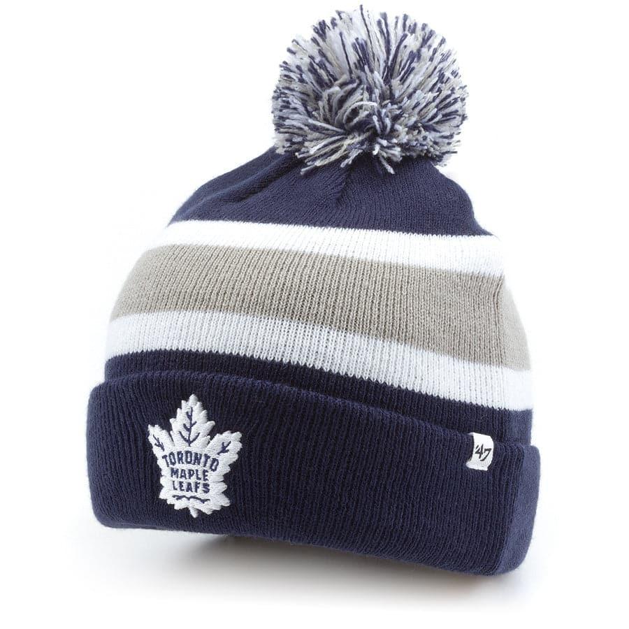 47 Brand Beanies Toronto Maple Leafs '47 NHL Breakaway Pom Knit Beanie - Navy