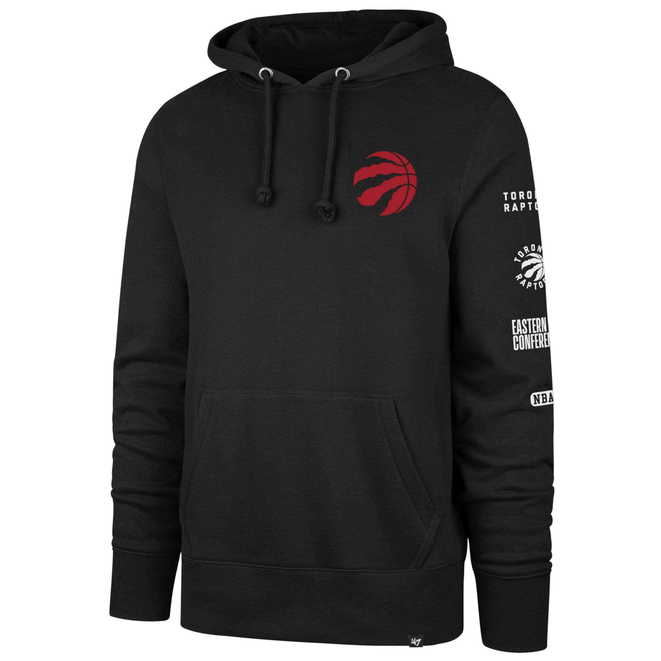 47 Brand Jumpers Toronto Raptors '47 NBA Rundown Headline Hoodie Jumper - Black
