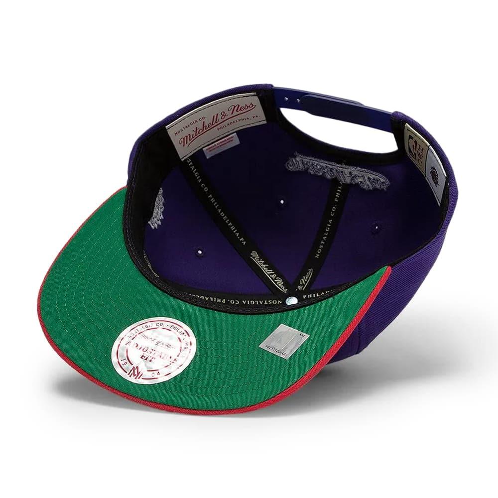 Mitchell And Ness Caps Toronto Raptors Mitchell & Ness NBA 2T Vintage Arch Deadstock Snapback Hat - Purple