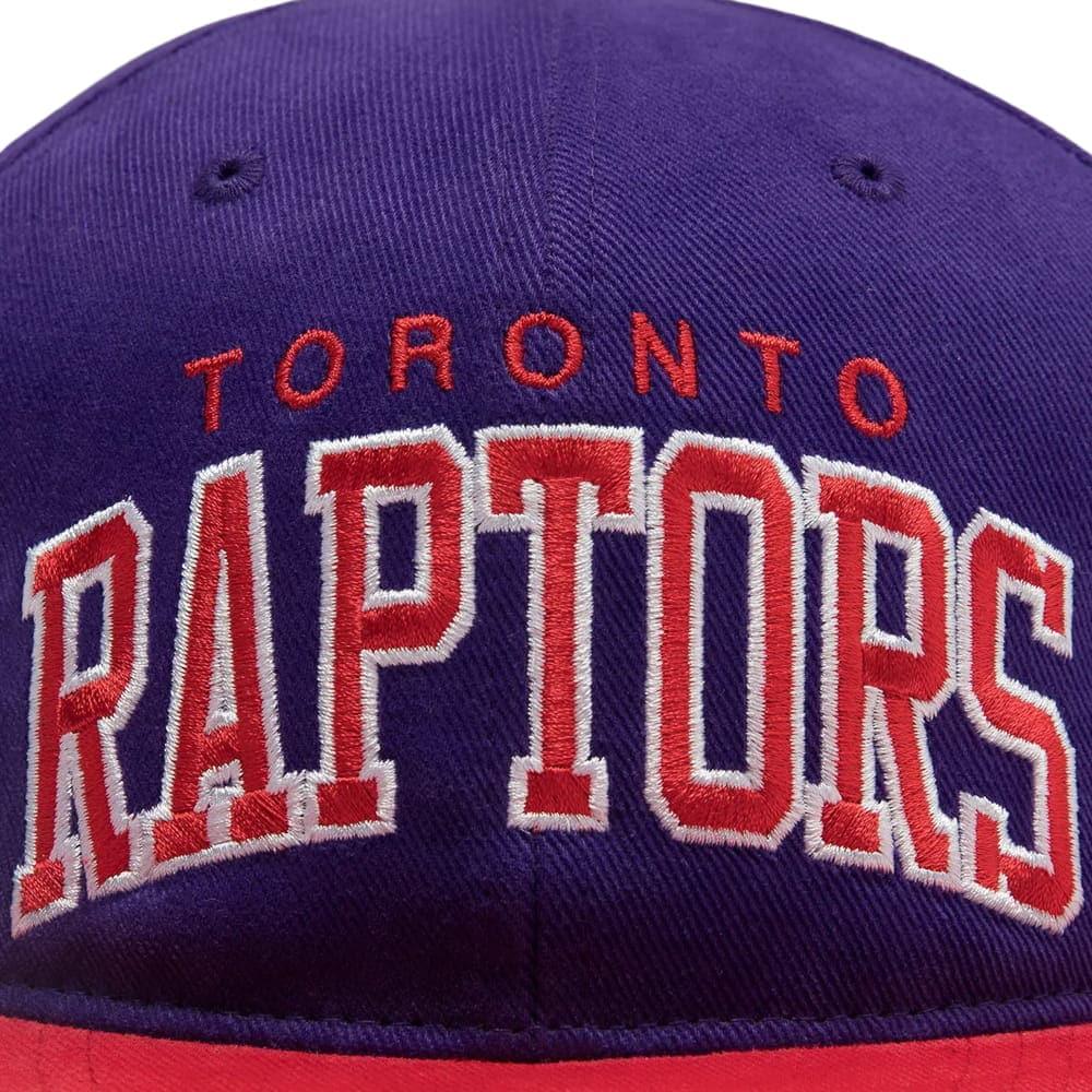 Mitchell And Ness Caps Toronto Raptors Mitchell & Ness NBA 2T Vintage Arch Deadstock Snapback Hat - Purple