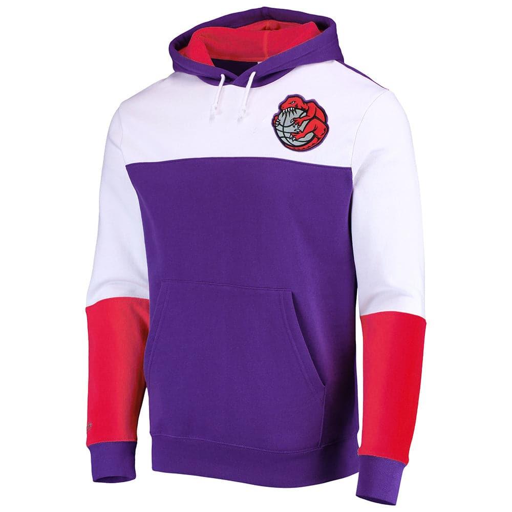 Mitchell And Ness Jumpers Toronto Raptors Mitchell & Ness NBA Fusion Fleece 2.0 Hoodie Jumper - Purple