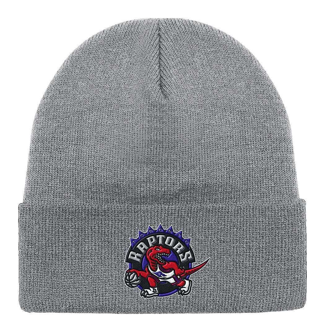Mitchell And Ness Beanies Grey Toronto Raptors Mitchell & Ness NBA HWC Logo Cuff Knit Beanie - Grey