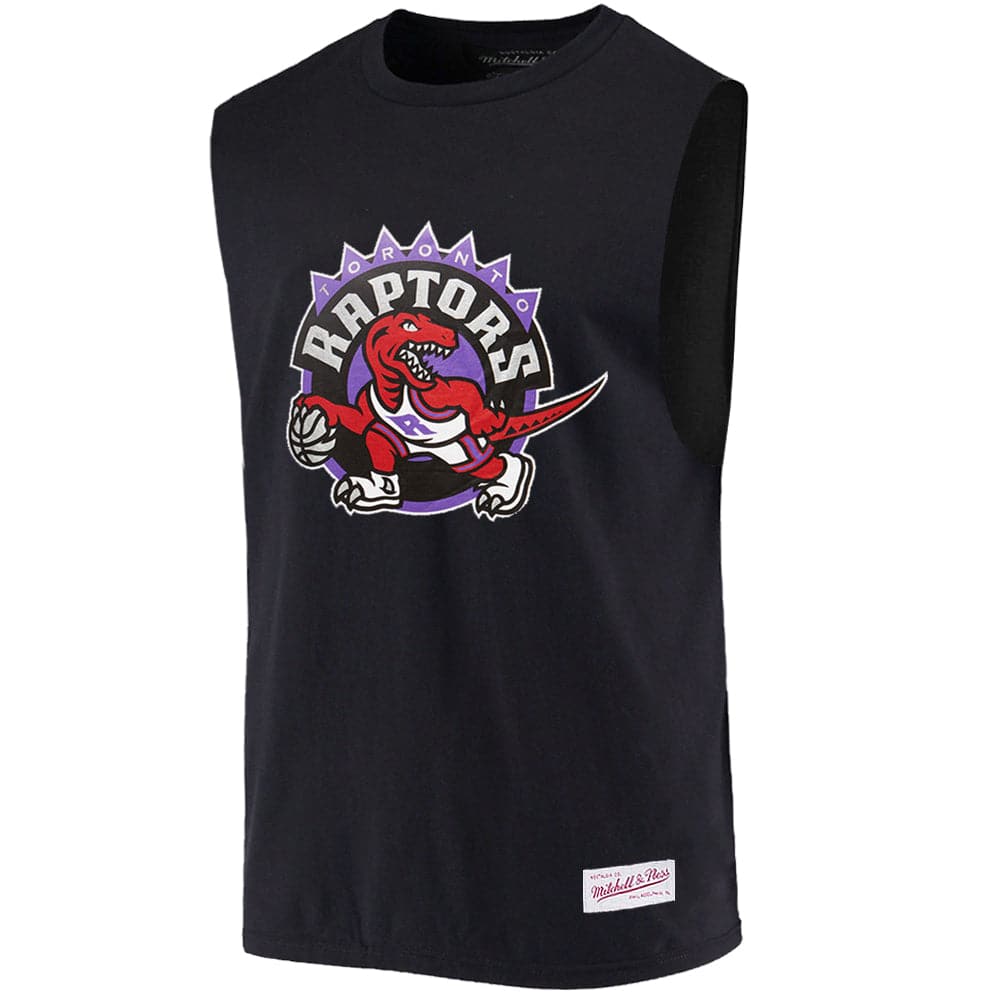 Mitchell And Ness T-Shirts Toronto Raptors Mitchell & Ness NBA HWC Retro Logo Sleeveless Muscle T-Shirt - Black