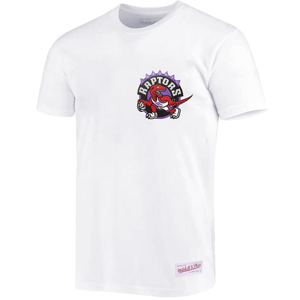 Mitchell And Ness T-Shirts Toronto Raptors Mitchell & Ness NBA HWC Retro Repeat T-Shirt - White