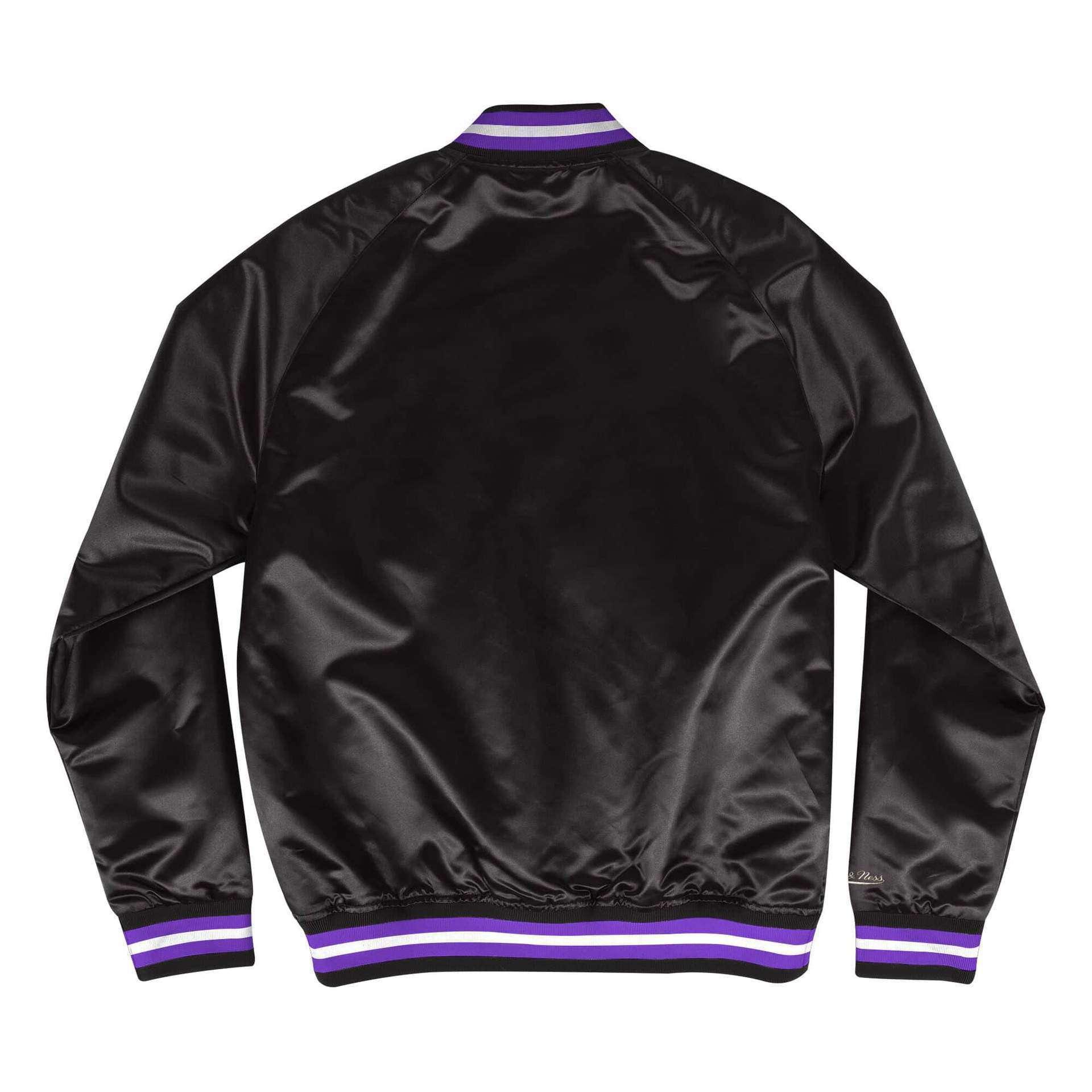 Mitchell And Ness Jackets Toronto Raptors Mitchell & Ness NBA Lightweight Satin Jacket - Black
