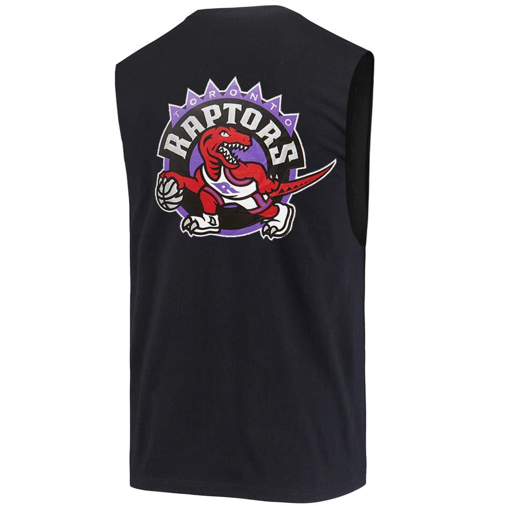 Mitchell And Ness T-Shirts Toronto Raptors Mitchell & Ness NBA Retro Repeat Sleeveless Muscle T-Shirt - Black