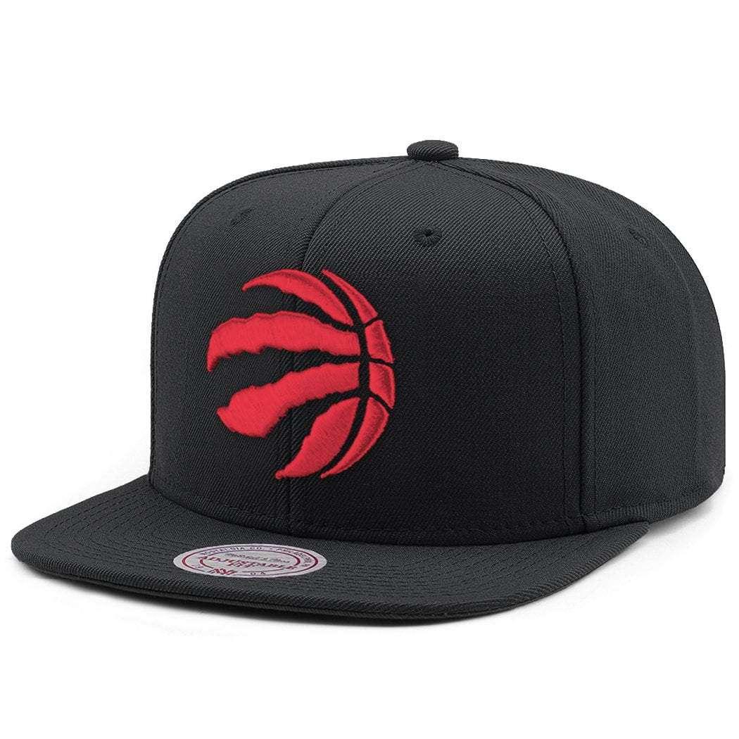 Mitchell And Ness Caps Toronto Raptors Mitchell & Ness NBA Team High Crown Snapback Hat - Black