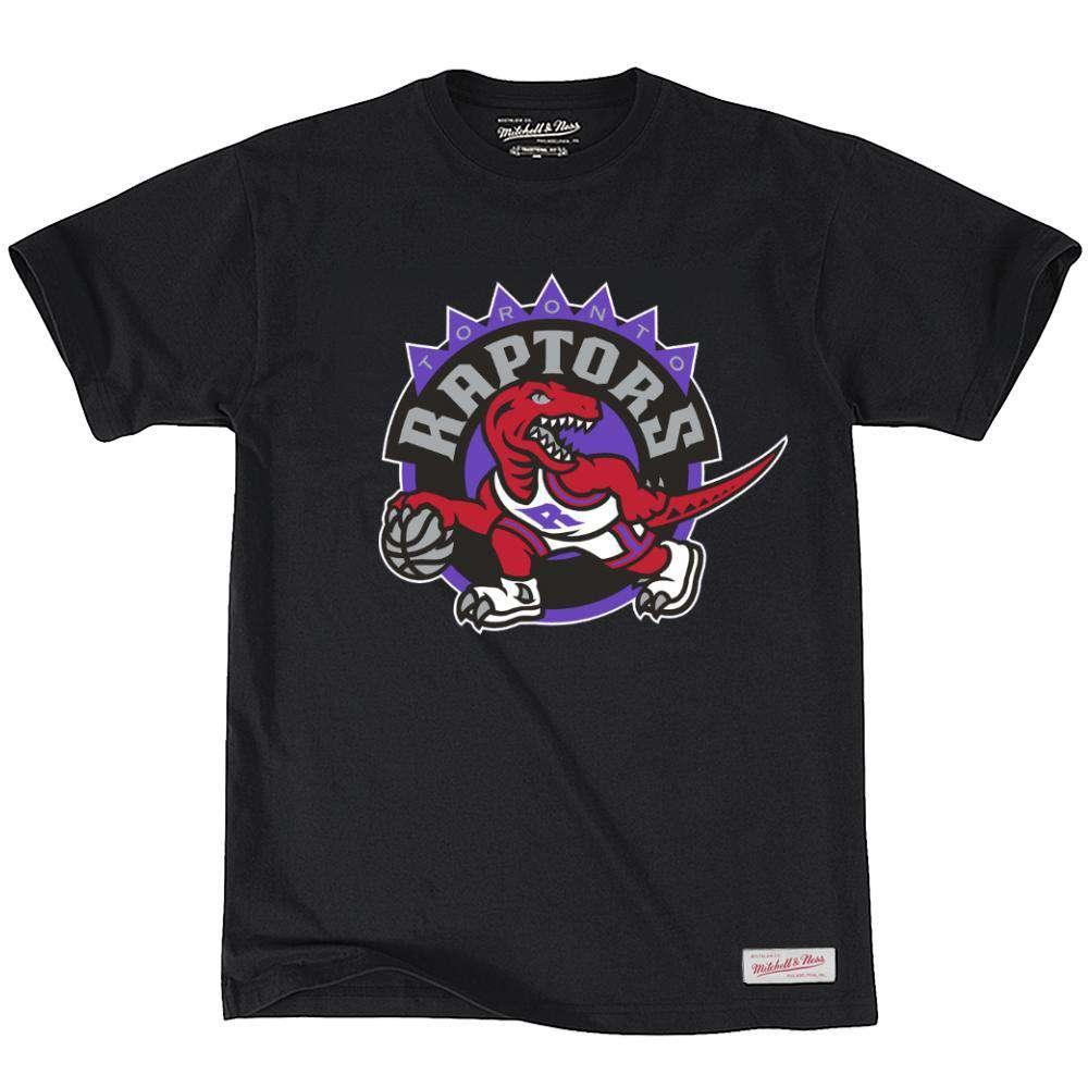 Mitchell And Ness T-Shirts Toronto Raptors Mitchell & Ness NBA Team Logo T-Shirt - Black