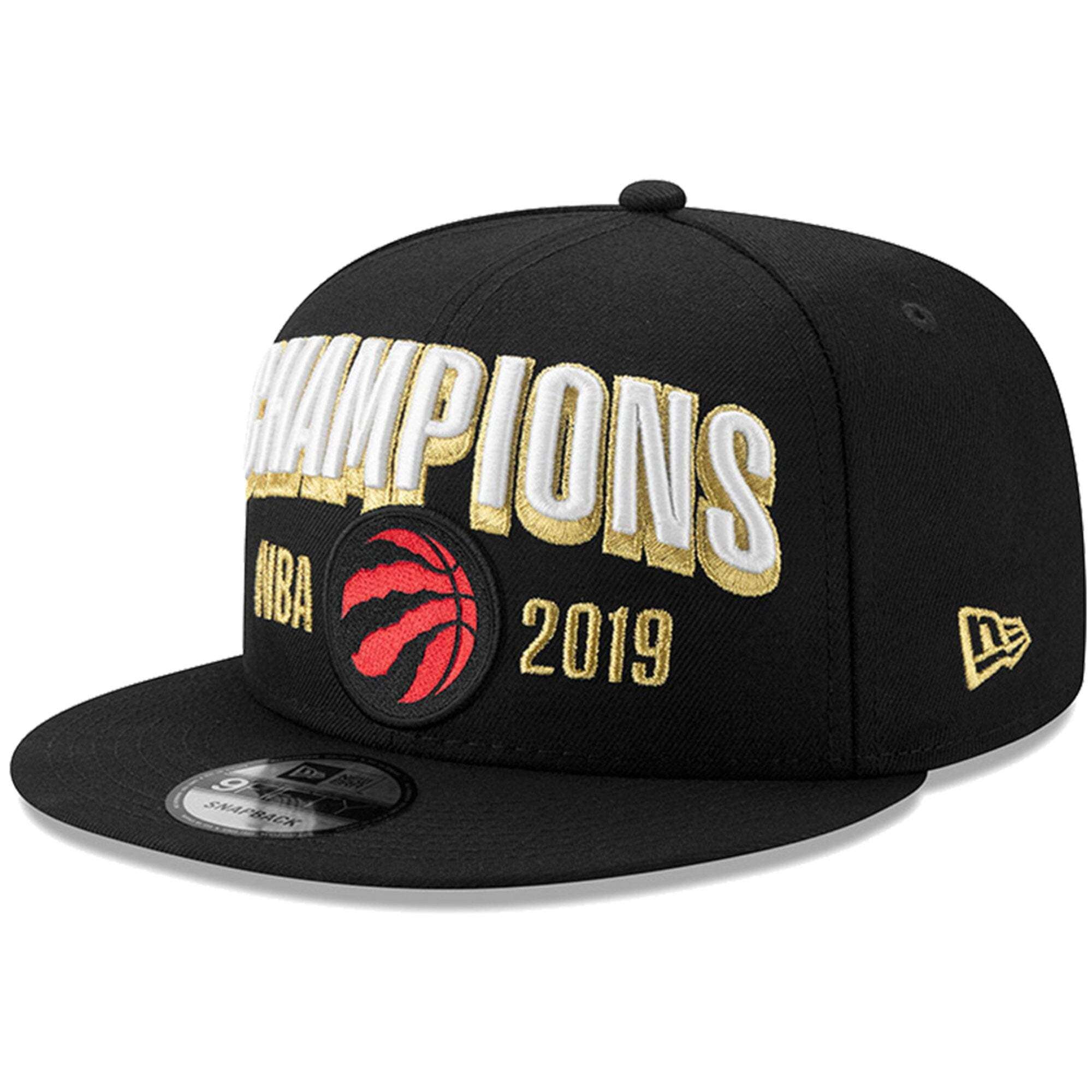 New Era Caps Toronto Raptors New Era 2019 NBA Champions 9FIFTY Snapback Hat - Black