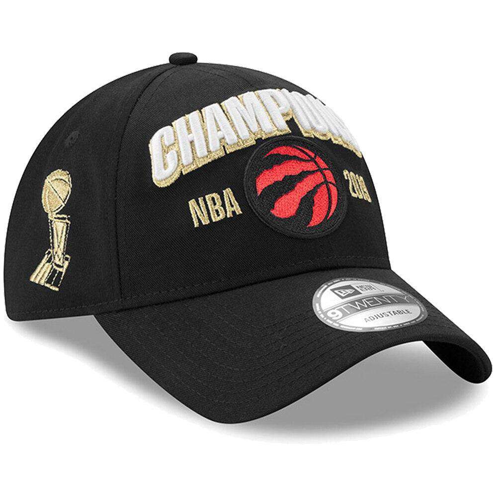New Era Caps Toronto Raptors New Era 2019 NBA Champions 9TWENTY Curved Hat - Black
