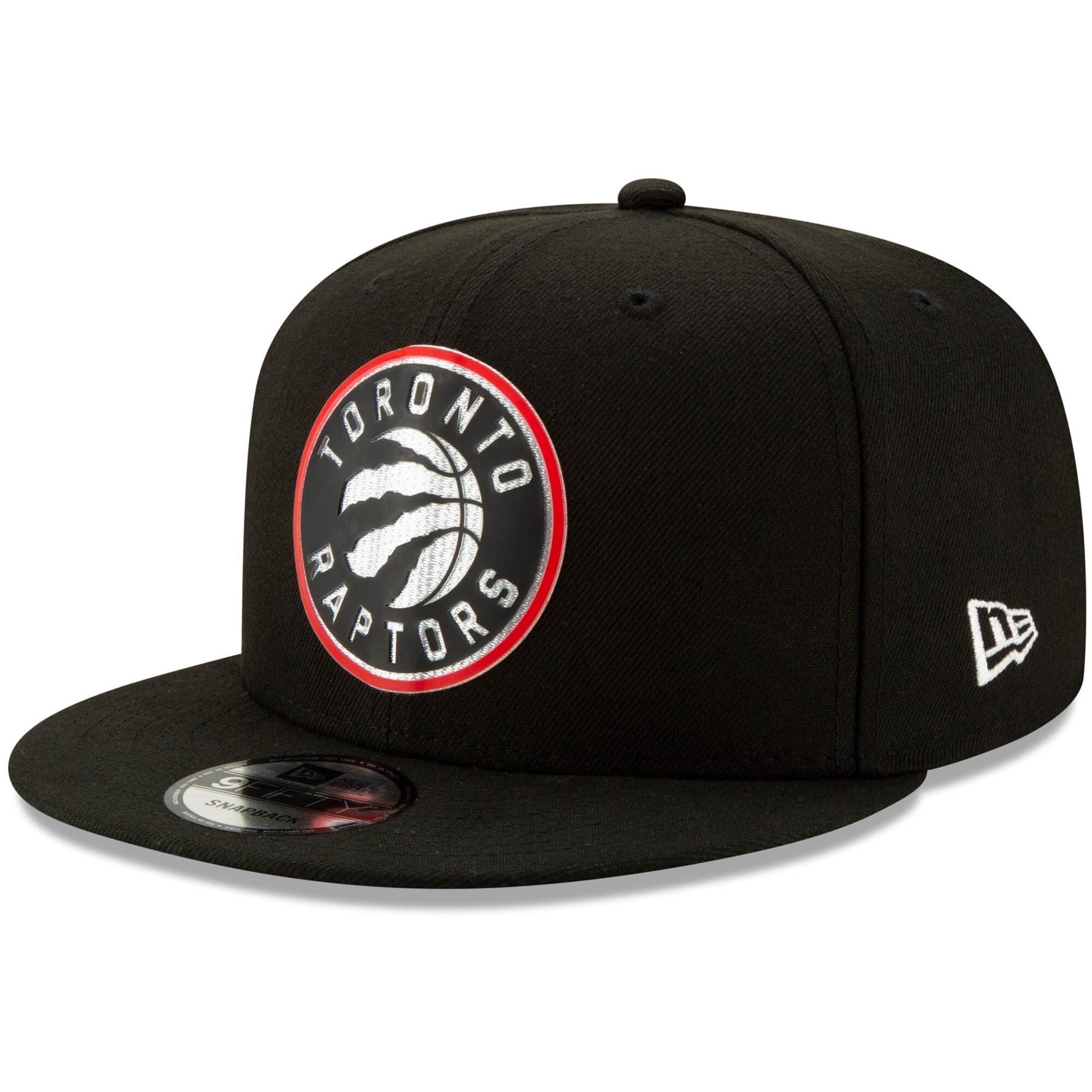 New Era Caps Toronto Raptors New Era NBA 2020 Back Half 9FIFTY Snapback Hat - Black