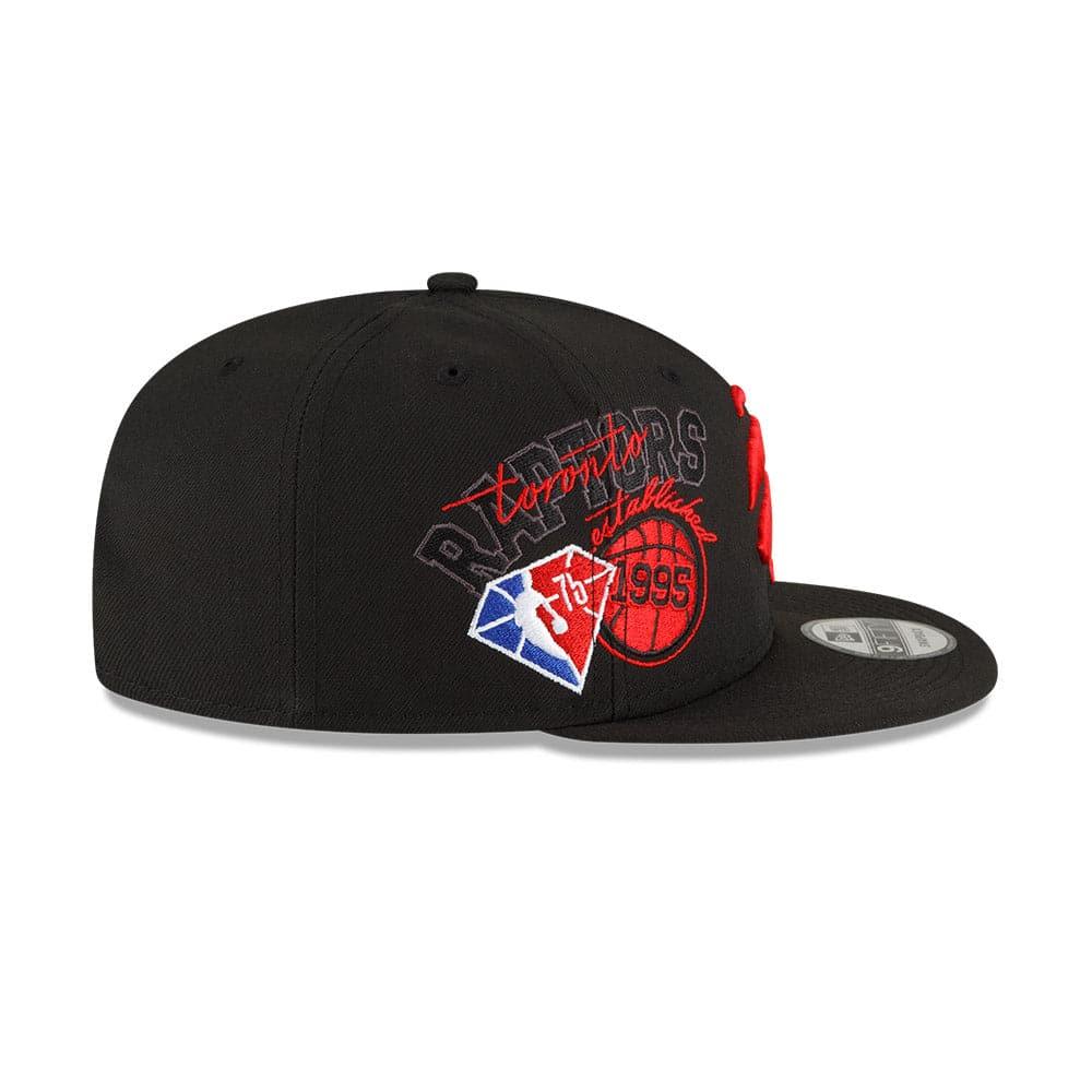 New Era Caps Toronto Raptors New Era NBA 21-22 Back Half 9FIFTY Snapback Hat - Black