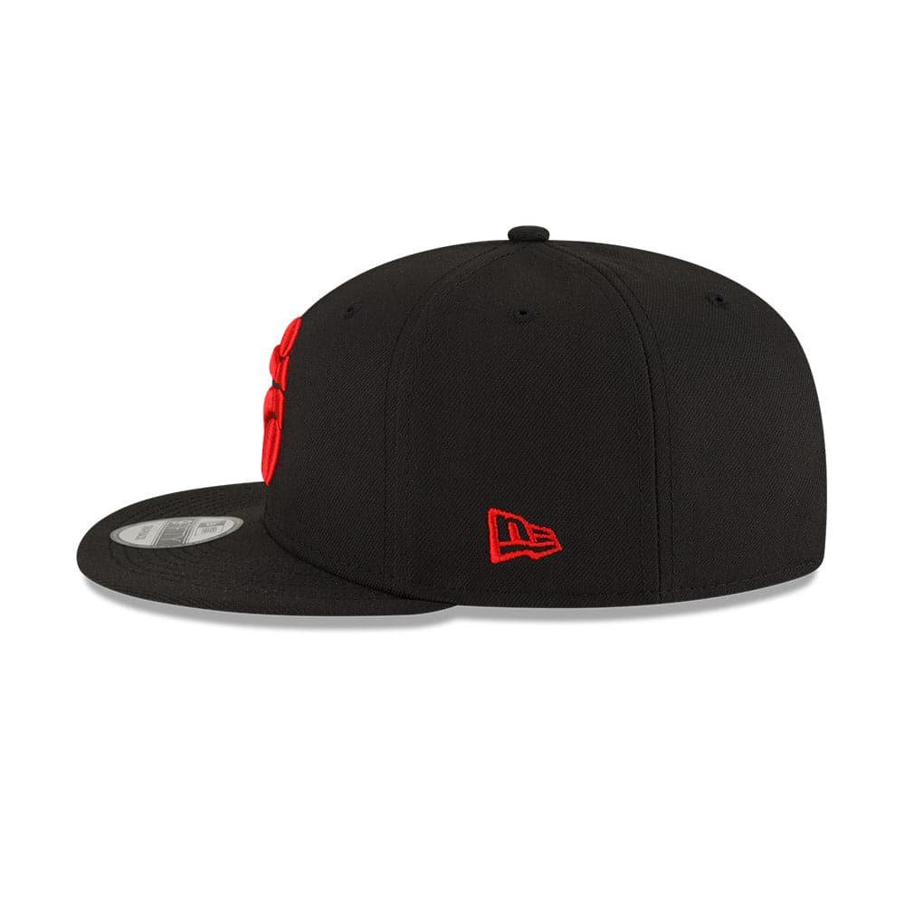 New Era Caps Toronto Raptors New Era NBA 21-22 Back Half 9FIFTY Snapback Hat - Black