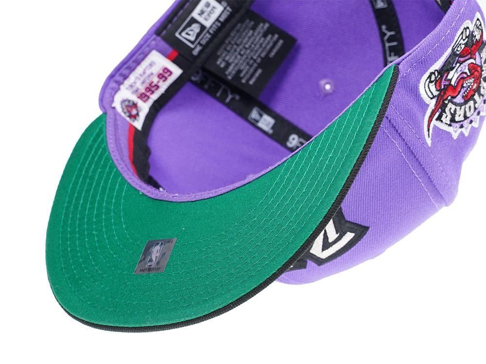 New Era Caps Toronto Raptors New Era NBA Hardwood Classics Wordmark 9FIFTY Snapback Hat - Purple