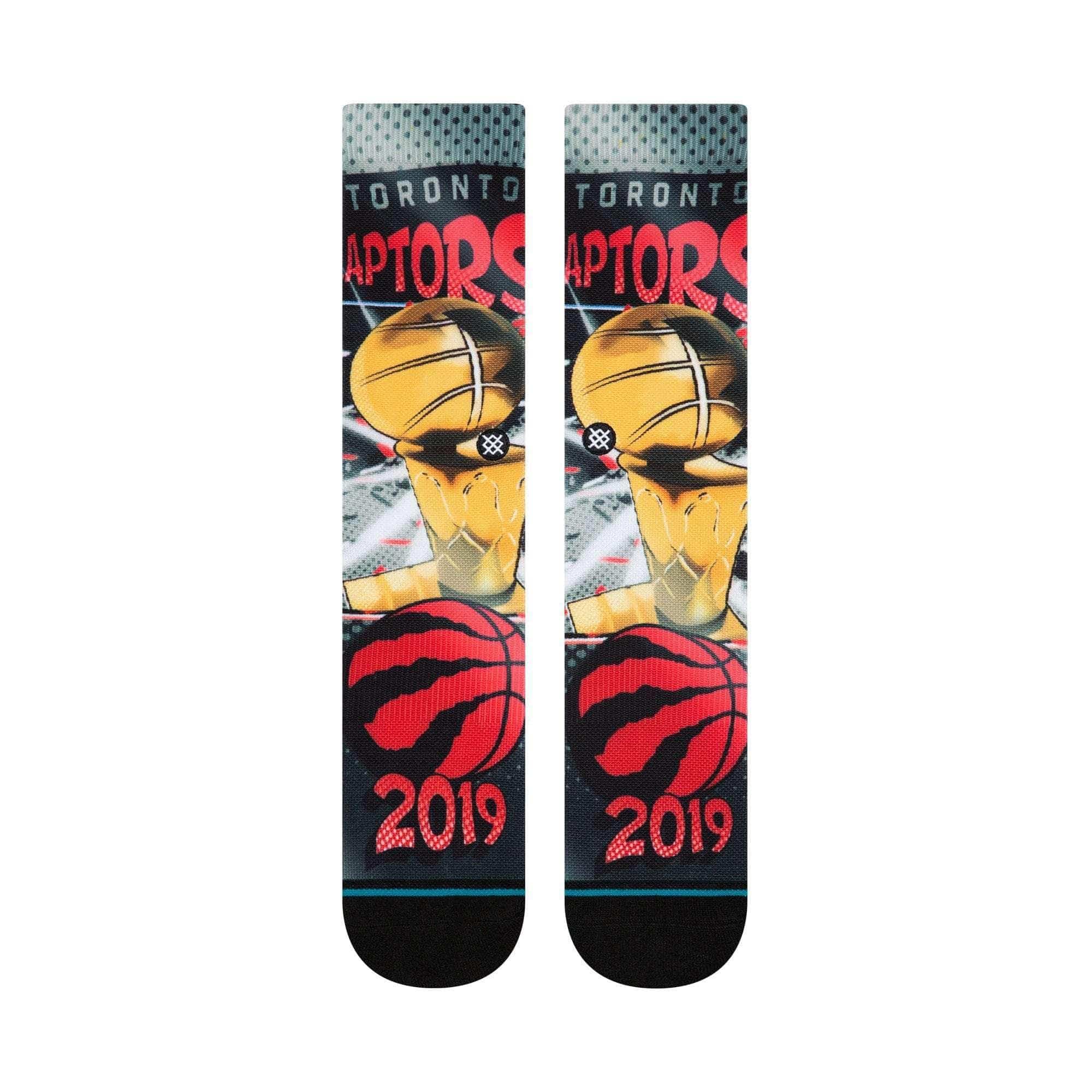 Stance Socks Large (9-12 US) Toronto Raptors Stance 2019 NBA Champions Crew Socks