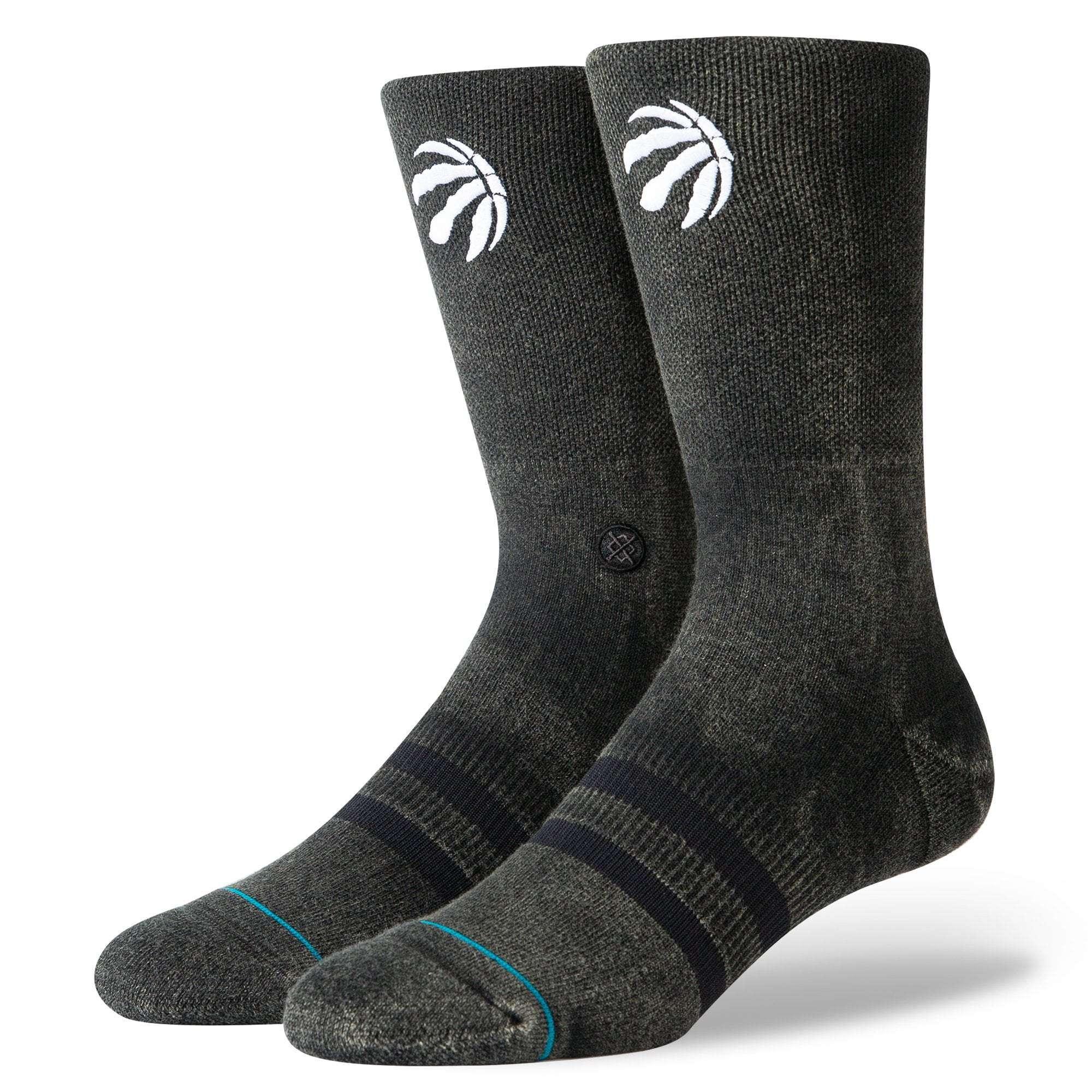 Stance Socks Toronto Raptors Stance NBA Blacktop Crew Socks - Black