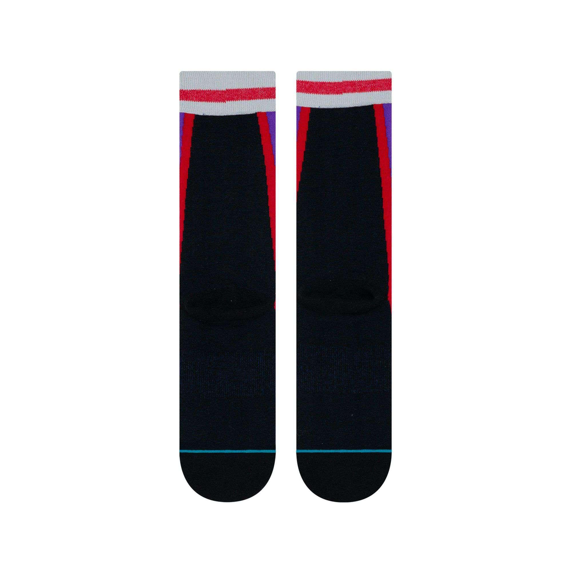 Stance Socks Toronto Raptors Stance NBA HWC Warmup Crew Socks - Purple/Black