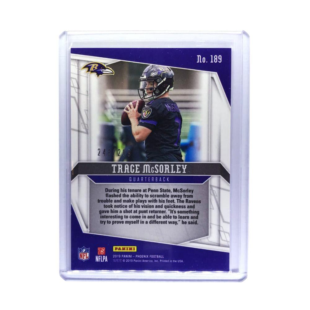 Panini Cards Trace McSorley Baltimore Ravens 2019 Panini Phoenix NFL Purple 248/299 Card