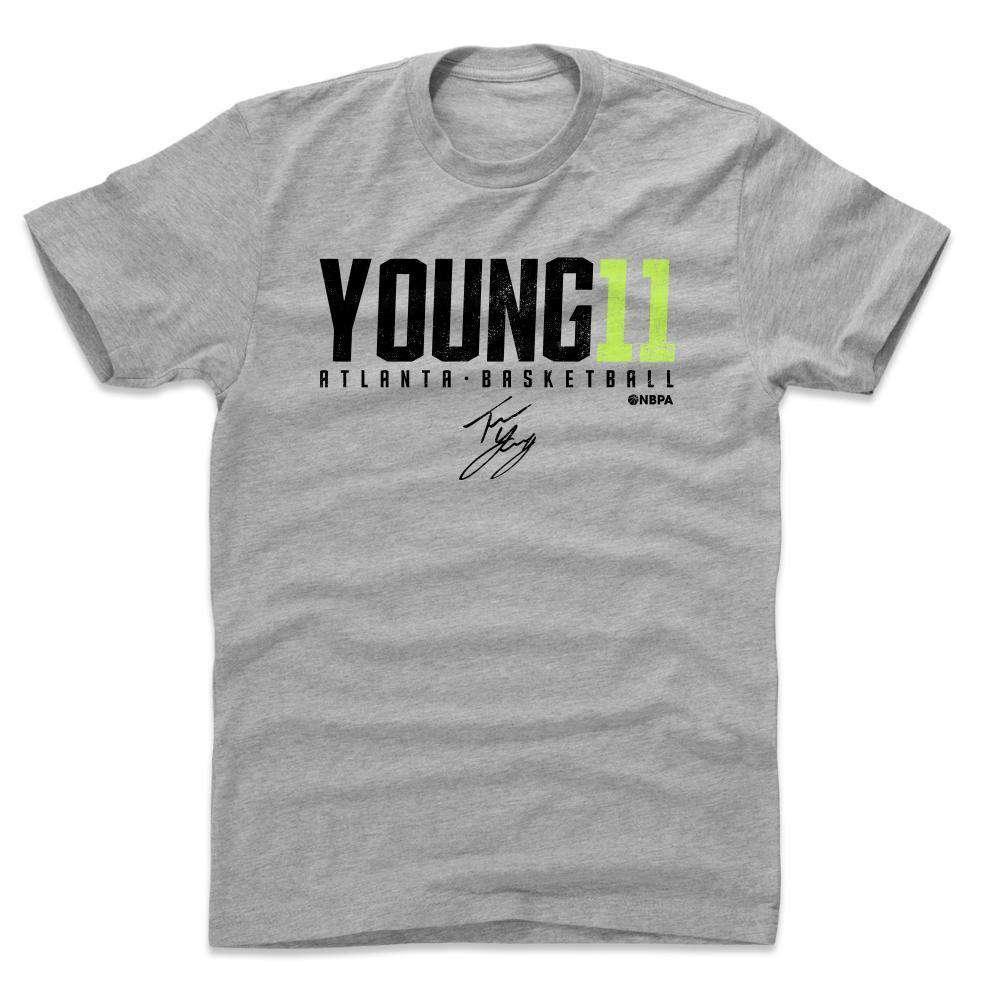 500 Level T-Shirts Trae Young Atlanta Hawks 500 Level NBA Elite T-Shirt - Gray