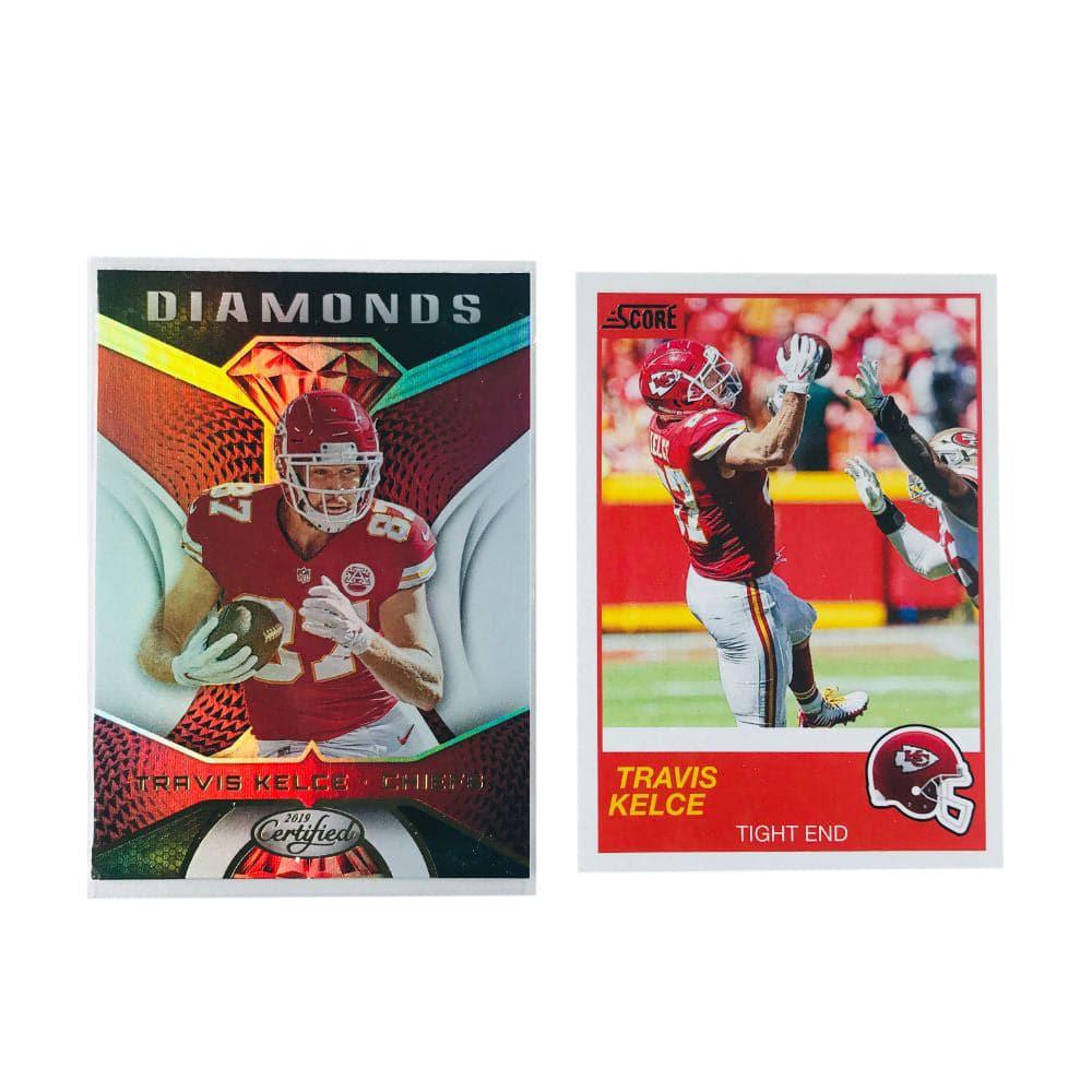 Panini Cards Travis Kelce Kansas City Chiefs Panini NFL 2 Card Mixed Set