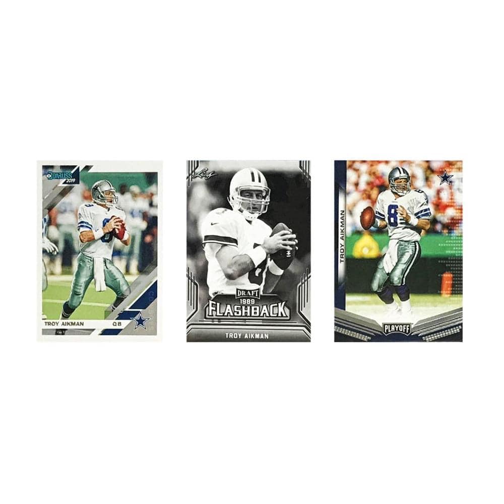 Panini Cards Troy Aikman Dallas Cowboys Panini NFL 3 Card Set